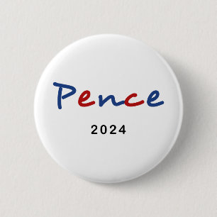 Farbige Mike Pence 2024 Skripttext Button