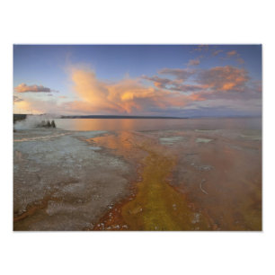 Farbige mineralische Ablagerungen aus dem Black Po Fotodruck