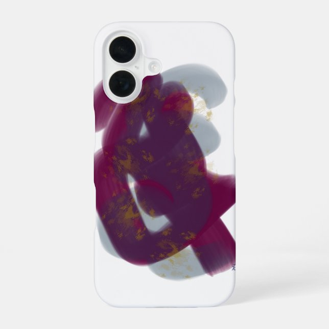 Farbige minimale abstrakte Kunst iPhone 16 Hülle (Rückseite)