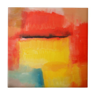 Farbige Minimalistische Abstrakte Kunstwerke Fliese