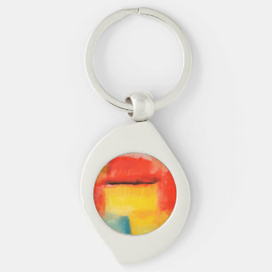 Farbige Minimalistische Abstrakte Kunstwerke Schlüsselanhänger