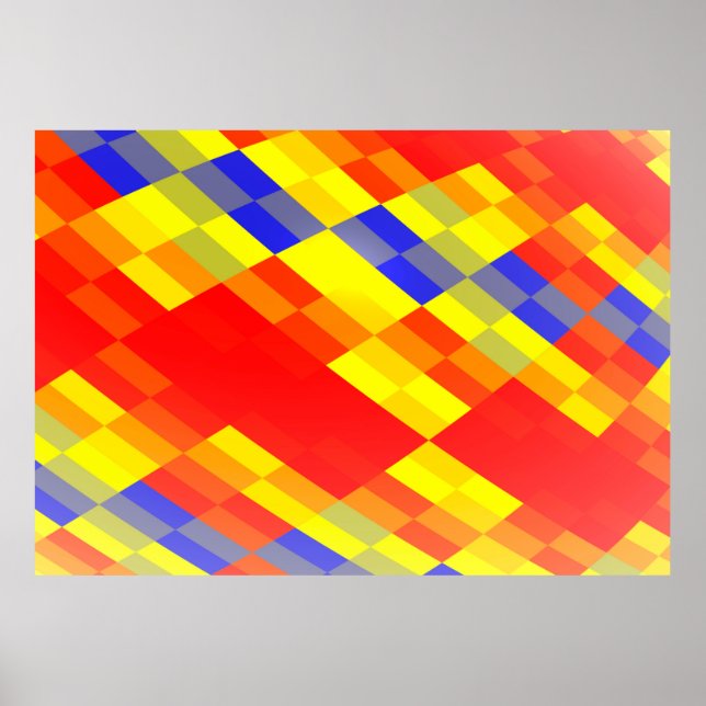 Farbige Mischung abstrakter Hintergrund Design abs Poster (Vorne)