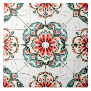 Farbige, Mittelmeer, Mosaik, Fliese