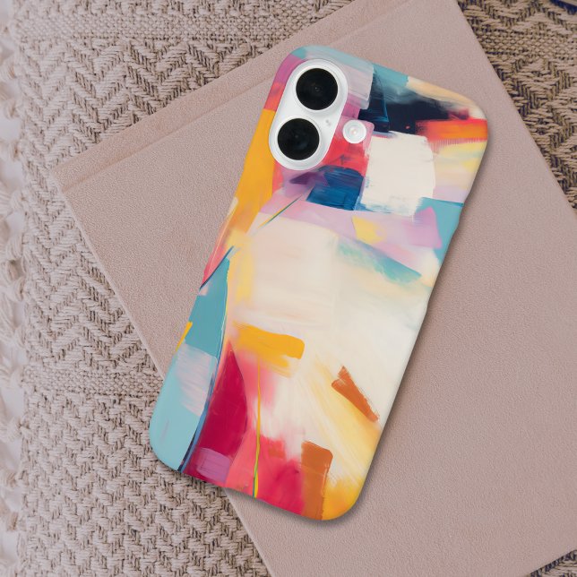 Farbige moderne abstrakte Malerei Case-Mate iPhone Hülle (Von Creator hochgeladen)