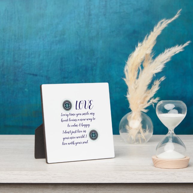 FARBIGE MODERNE BLUMEN GESCHENK TOCHTER SCHWESTER  FOTOPLATTE (InSitu)