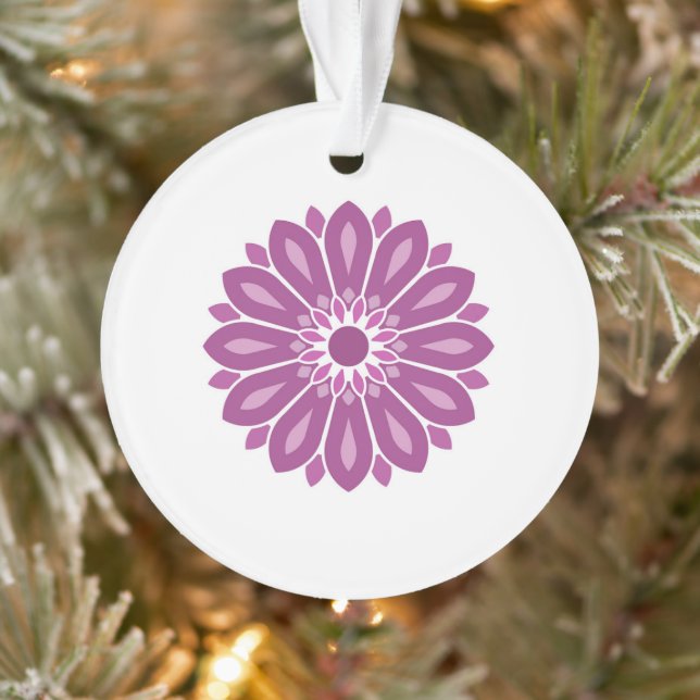 FARBIGE MODERNE BLUMEN GESCHENK TOCHTER SCHWESTER  ORNAMENT (Baum)