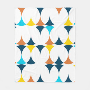 Farbige, moderne, coole, trendige geometrische For Fleecedecke