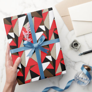 Farbige moderne geometrische Formen Geschenkpapier