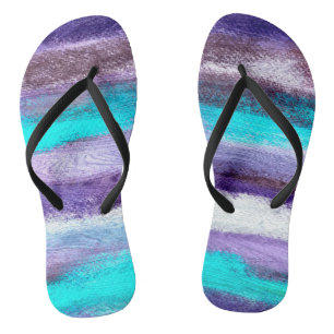 Farbige moderne Holzmaserung Hintergrund #22 Flip Flops