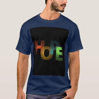 Farbige moderne Typografie T-Shirt