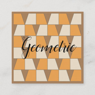 Farbige moderne zeitgenössische geometrische  quadratische visitenkarte