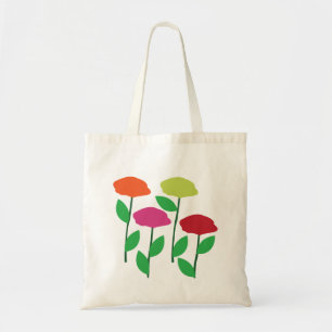 Farbige Mohnblumen Blumen Floral Tragetasche