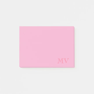 Farbige Monogramm-Post-it-Notizen Post-it Klebezettel