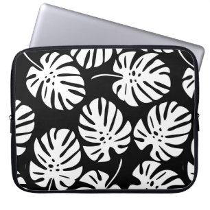 Farbige Monstera-Blätter nahtlos Laptopschutzhülle