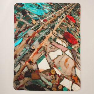 Farbige Mosaik-Kunst Sherpadecke