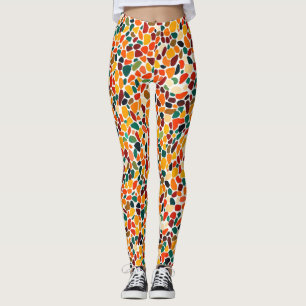 Farbige Mosaikfarben Leggings