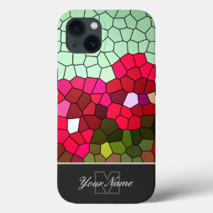 Farbige Mosaikfliesen mit Monogram! Case-Mate iPh iPhone Hülle