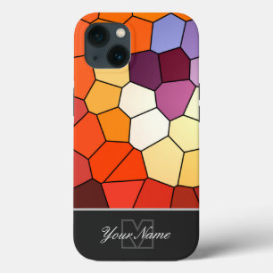 Farbige Mosaikfliesen mit Monogram! Case-Mate iPhone Hülle