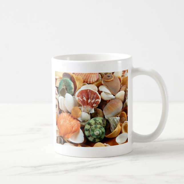 Farbige Muschelmuster Kaffeetasse (Rechts)