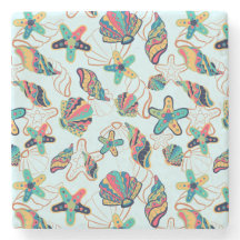 Farbige Muschelmuster