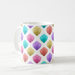 Farbige Muscheln Kaffeetasse