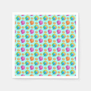 Farbige Muscheln Serviette
