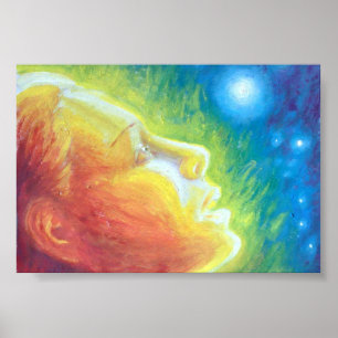 Farbige Muse Poster