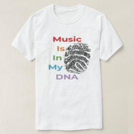 Farbige Musik ist in meinem DNA-Spaß Musiker T-Shirt