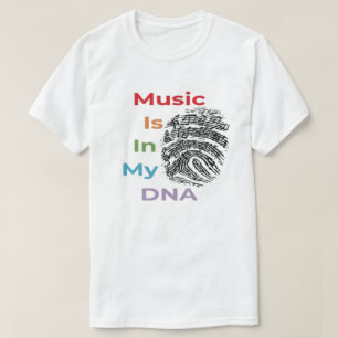 Farbige Musik ist in meinem DNA-Spaß Musiker T-Shirt