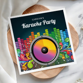 Farbige Musik Karaoke Geburtstagsparty Papier Serviette