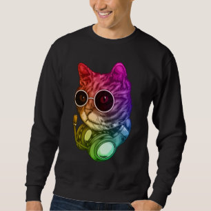Farbige Musik Kopfhörer Kopfhörer Raab Animal Sweatshirt