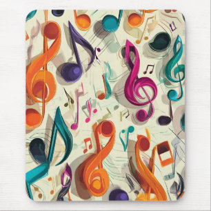 Farbige Musik Muster Mousepad