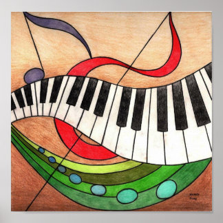 Farbige Musik Poster