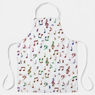 Farbige Musik Schürze