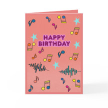 Farbige Musikalische Alles Gute zum Geburtstag Gru
