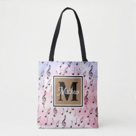 Farbige Musiknote Musician Monogram