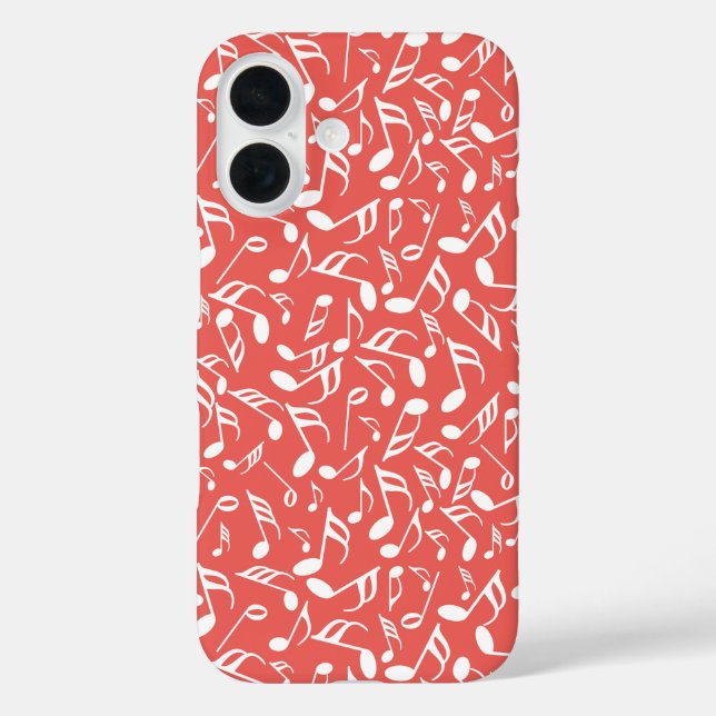 Farbige Musiknoten Case-Mate iPhone Hülle (Rückseite)