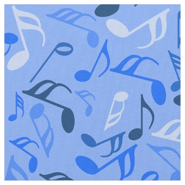 Farbige Musiknoten Stoff (Nahaufnahme)