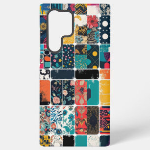 Farbige Muster Abstrakt und floral Samsung Galaxy Hülle