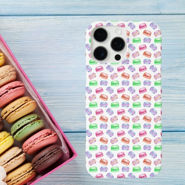 Farbige Muster Cookies Macarons Dessert 16 Pro Case-Mate iPhone Hülle (Colorful Pattern Cookies Macarons Dessert 16 Pro Case-Mate iPhone Case)