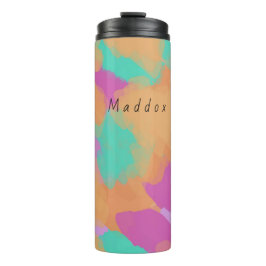 Farbige, mutige moderne künstlerische Muster Thermosbecher