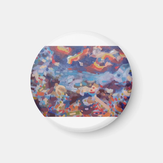 Farbige Nacht Magnet (Vorne)