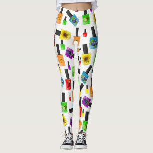Farbige Nagellack-Leggings Leggings