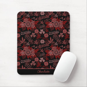 Farbige, nahtlose Blumenmuster personalisierter Na Mousepad