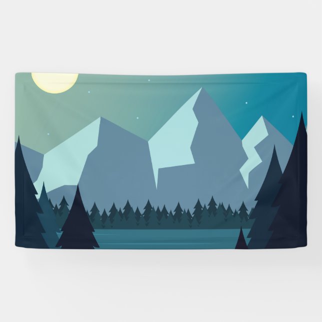 Farbige Naturlandschaft Banner (Horizontal)