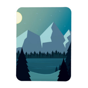 Farbige Naturlandschaft Magnet