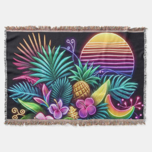 Farbige Neon tropisch/Hawaiianisch Decke