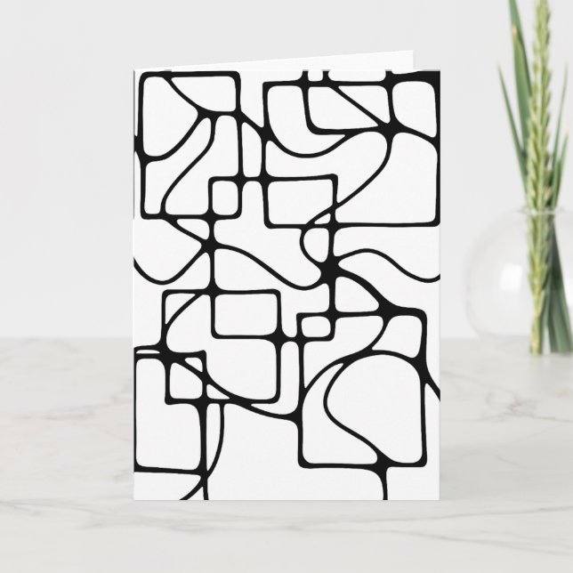 Farbige Neurografische Kunst Karte (Vorderseite)