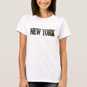 Farbige NEW YORK-Shirt Gestaltung in kräftigen Far T-Shirt