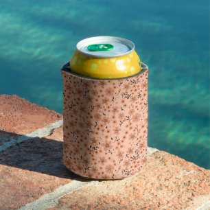 Farbige, niedlich rosa, braune Creme Dosenkühler